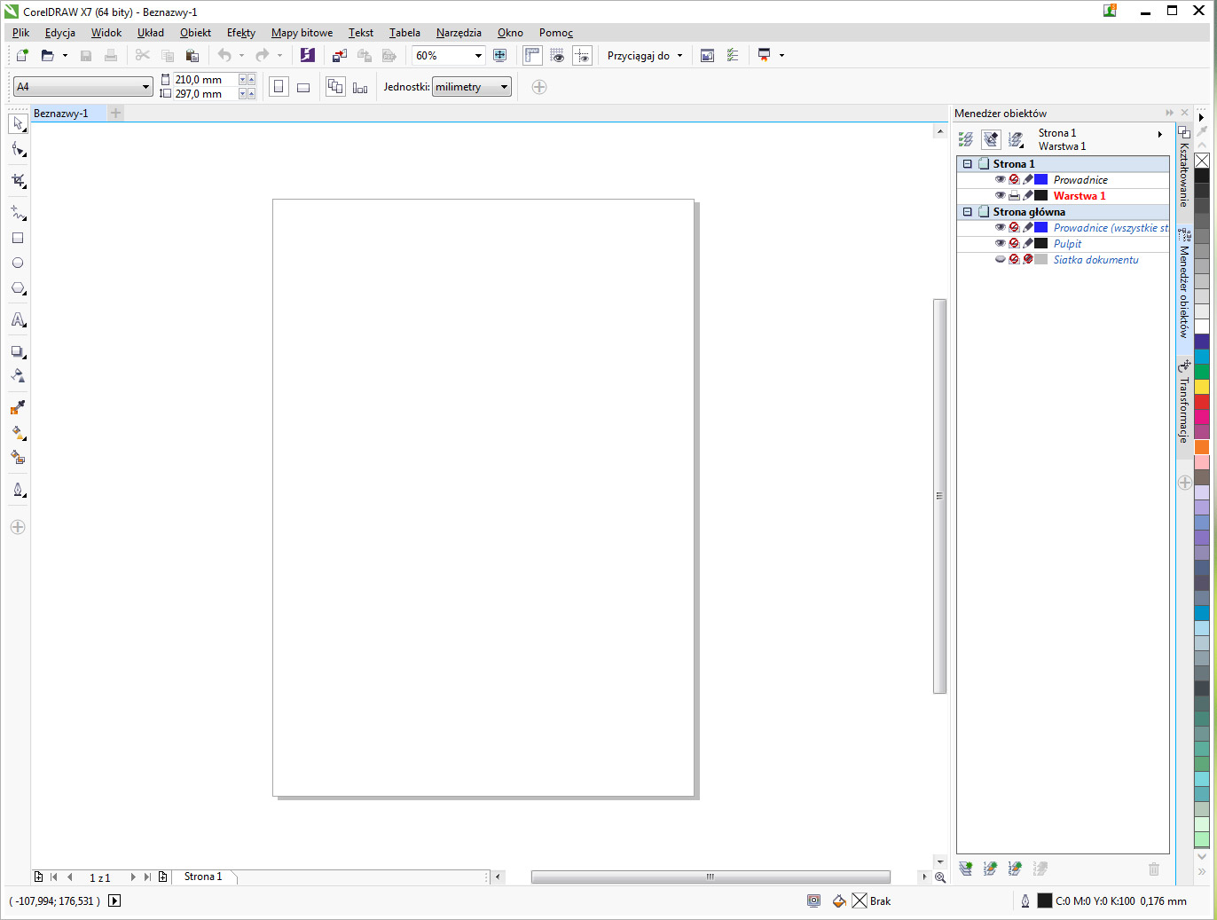 coreldraw internace