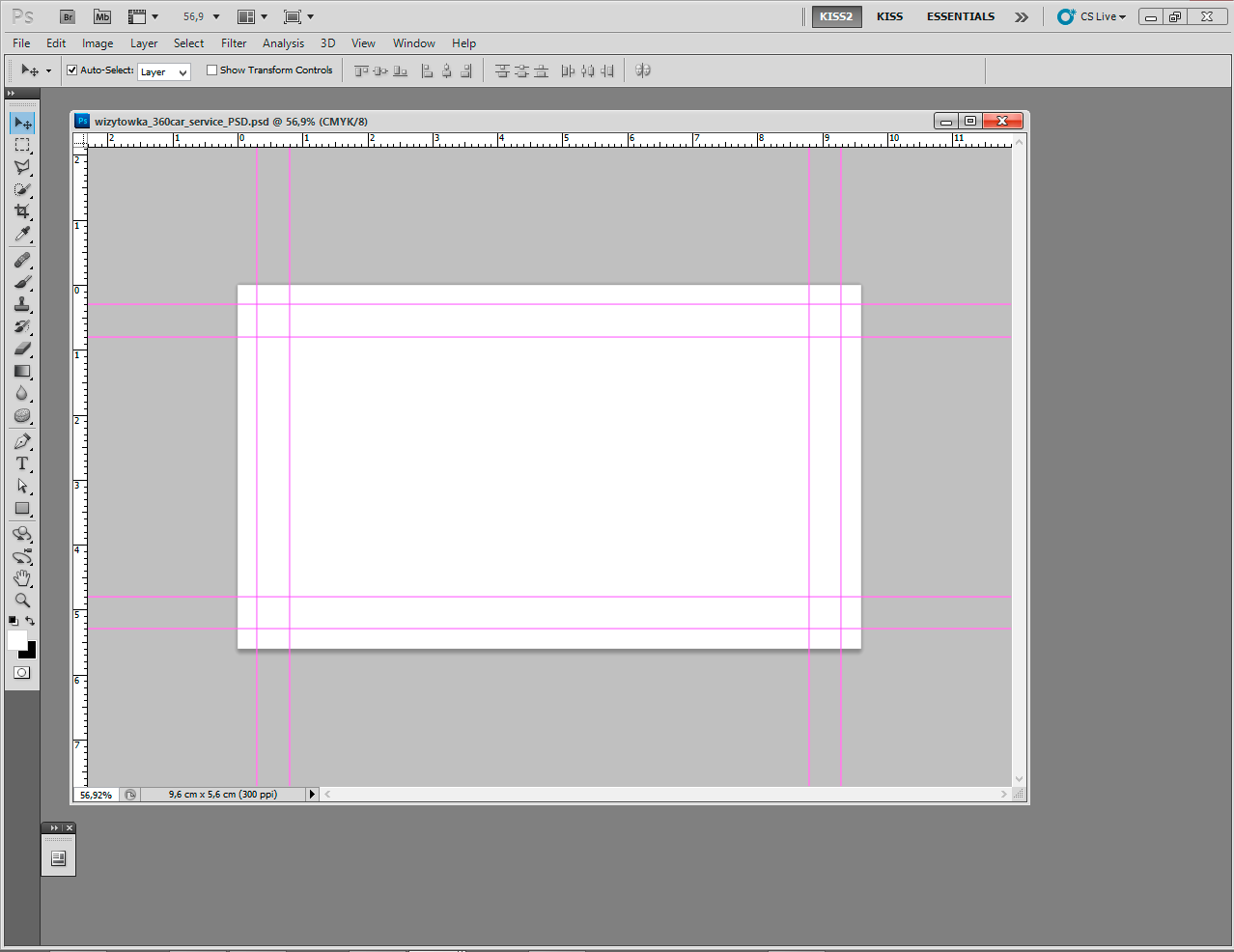 projekt wizytówki - szablon photoshop